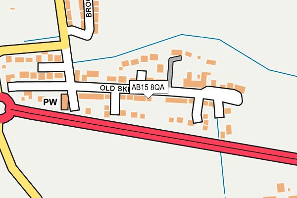 AB15 8QA map - OS OpenMap – Local (Ordnance Survey)