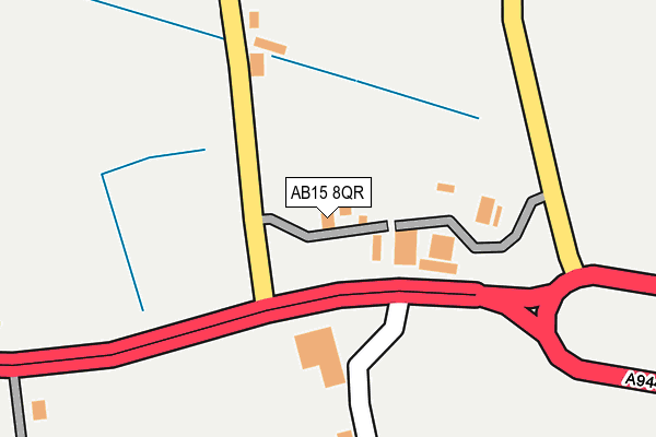 AB15 8QR map - OS OpenMap – Local (Ordnance Survey)