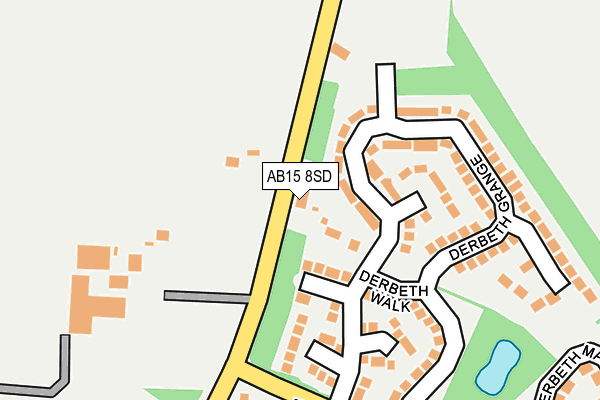 AB15 8SD map - OS OpenMap – Local (Ordnance Survey)
