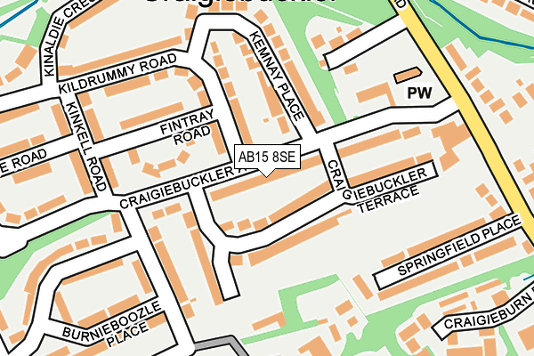 Map of BYERS LTD at local scale