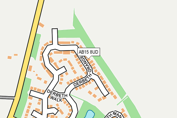 AB15 8UD map - OS OpenMap – Local (Ordnance Survey)