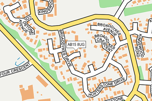 AB15 8UG map - OS OpenMap – Local (Ordnance Survey)