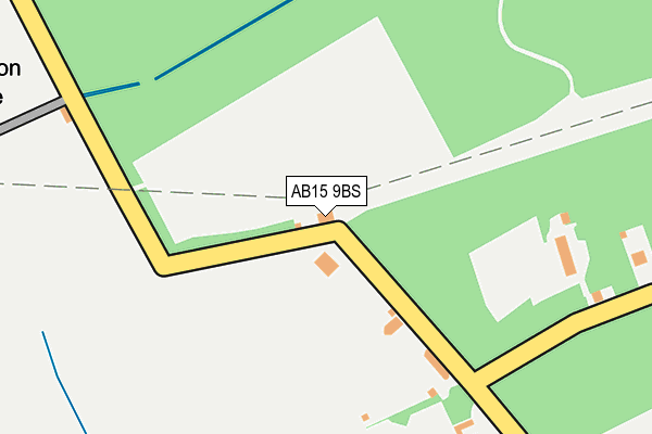 AB15 9BS map - OS OpenMap – Local (Ordnance Survey)