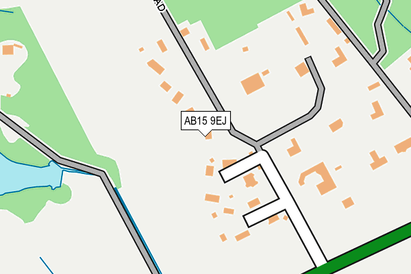 AB15 9EJ map - OS OpenMap – Local (Ordnance Survey)