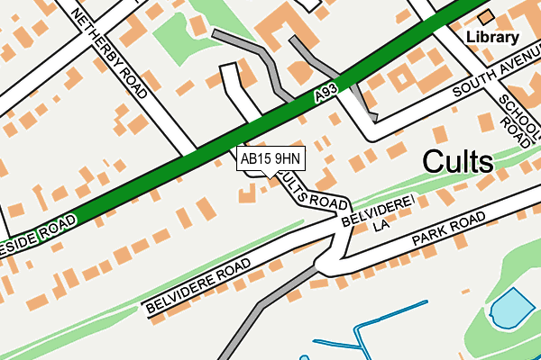 AB15 9HN map - OS OpenMap – Local (Ordnance Survey)