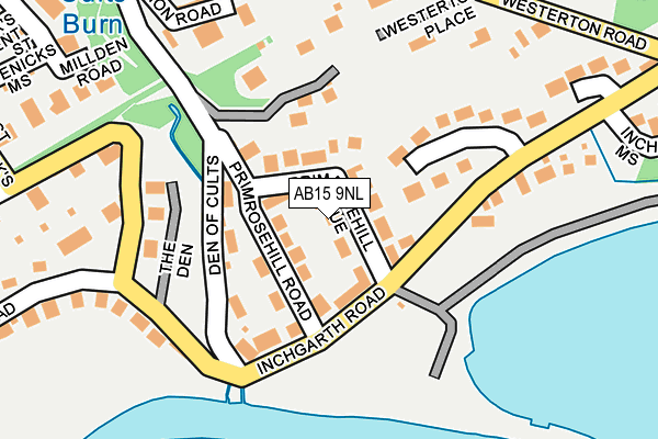 AB15 9NL map - OS OpenMap – Local (Ordnance Survey)