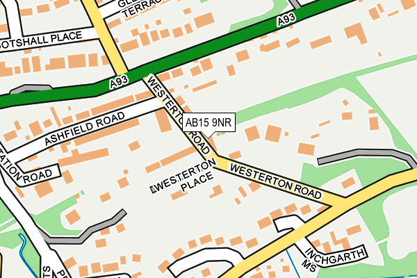 AB15 9NR map - OS OpenMap – Local (Ordnance Survey)