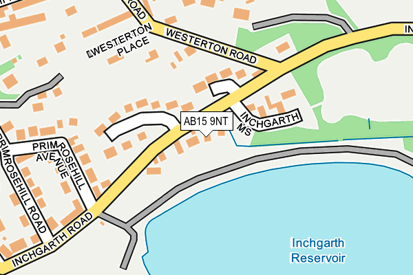 AB15 9NT map - OS OpenMap – Local (Ordnance Survey)