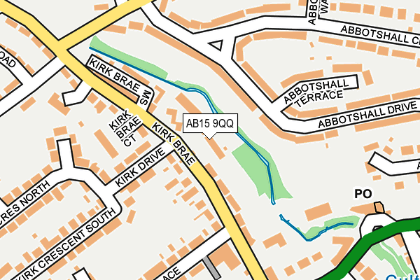 AB15 9QQ map - OS OpenMap – Local (Ordnance Survey)