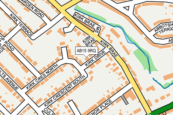 AB15 9RQ map - OS OpenMap – Local (Ordnance Survey)