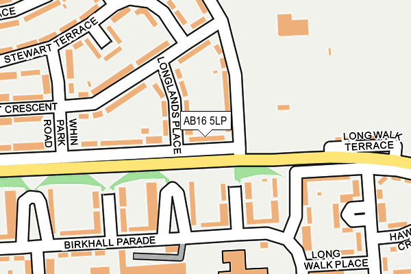 AB16 5LP map - OS OpenMap – Local (Ordnance Survey)