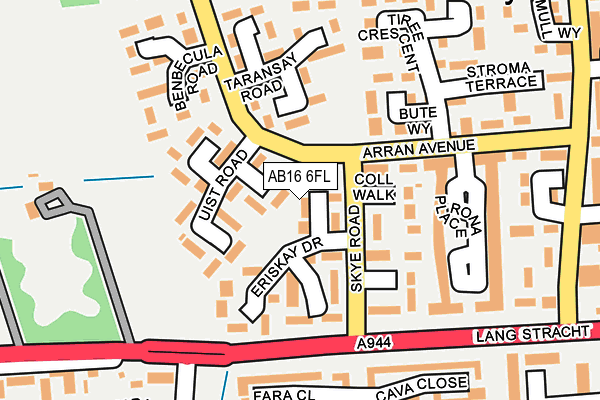 AB16 6FL map - OS OpenMap – Local (Ordnance Survey)