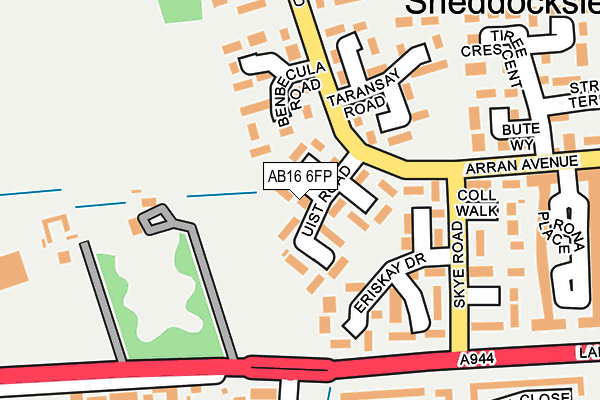AB16 6FP map - OS OpenMap – Local (Ordnance Survey)