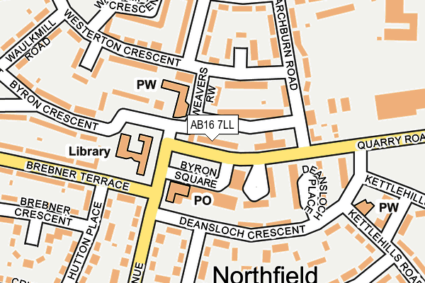 Map of BYRON FOODS LIMITED at local scale