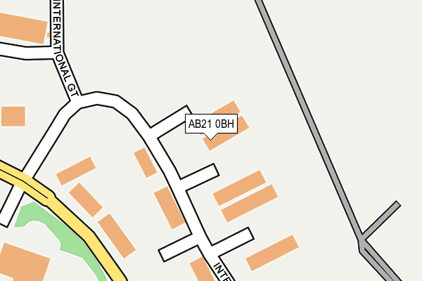 AB21 0BH map - OS OpenMap – Local (Ordnance Survey)