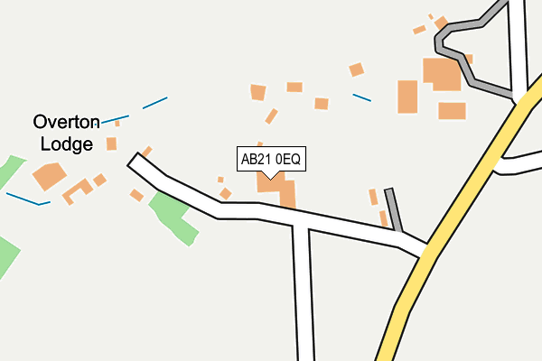 AB21 0EQ map - OS OpenMap – Local (Ordnance Survey)