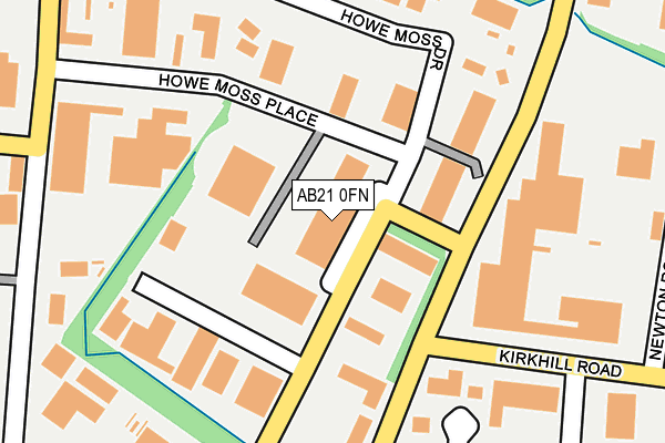 AB21 0FN map - OS OpenMap – Local (Ordnance Survey)
