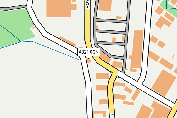 AB21 0GN map - OS OpenMap – Local (Ordnance Survey)