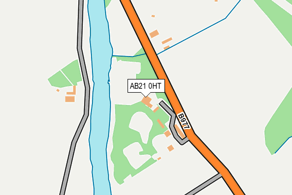 AB21 0HT map - OS OpenMap – Local (Ordnance Survey)
