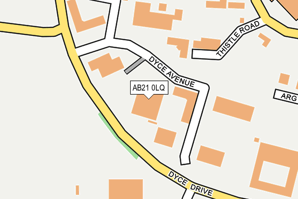 AB21 0LQ map - OS OpenMap – Local (Ordnance Survey)