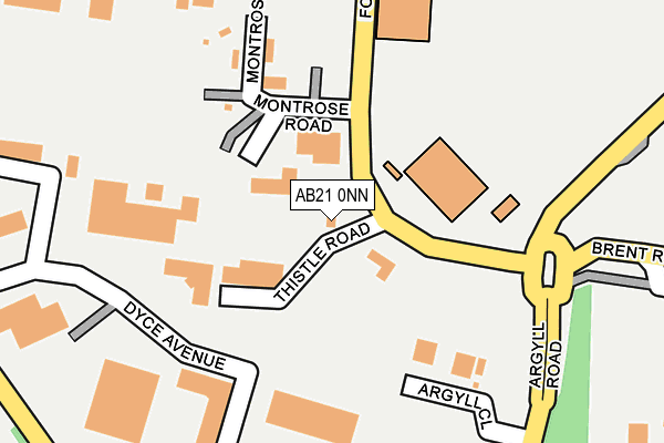 AB21 0NN map - OS OpenMap – Local (Ordnance Survey)
