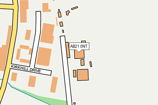 AB21 0NT map - OS OpenMap – Local (Ordnance Survey)