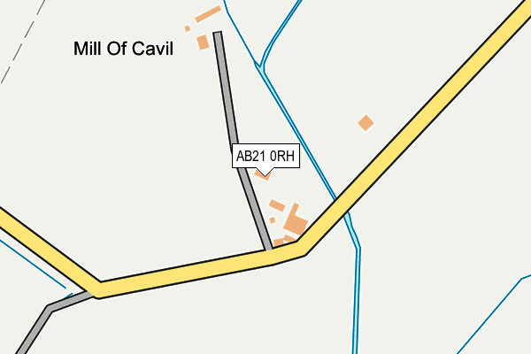 AB21 0RH map - OS OpenMap – Local (Ordnance Survey)