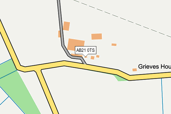 AB21 0TS map - OS OpenMap – Local (Ordnance Survey)