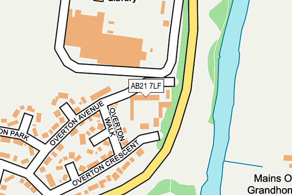 AB21 7LF map - OS OpenMap – Local (Ordnance Survey)