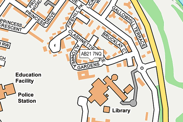 AB21 7NQ map - OS OpenMap – Local (Ordnance Survey)