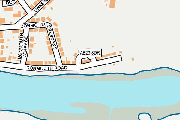 AB23 8DR map - OS OpenMap – Local (Ordnance Survey)