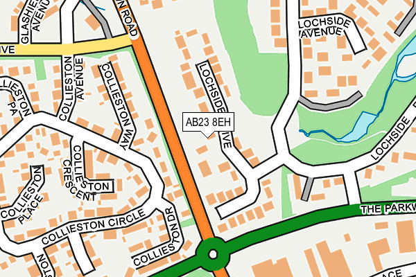 AB23 8EH map - OS OpenMap – Local (Ordnance Survey)