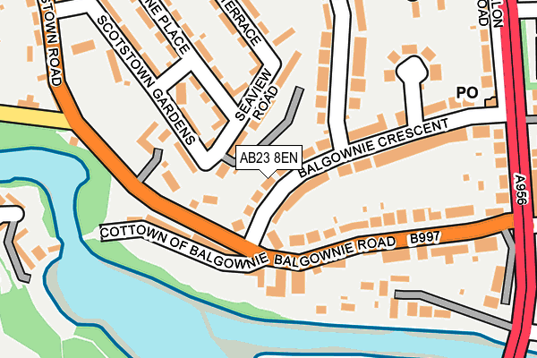 AB23 8EN map - OS OpenMap – Local (Ordnance Survey)