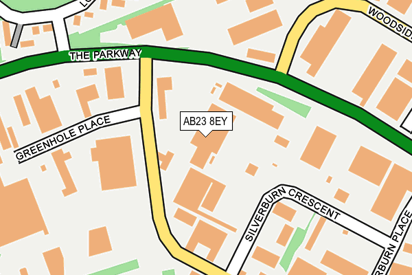 AB23 8EY map - OS OpenMap – Local (Ordnance Survey)