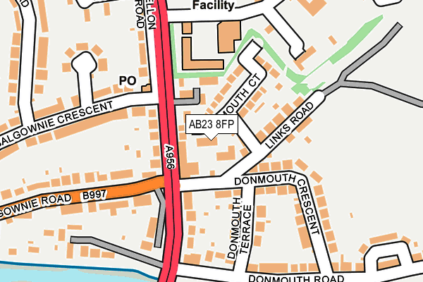 AB23 8FP map - OS OpenMap – Local (Ordnance Survey)