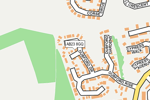 AB23 8GQ map - OS OpenMap – Local (Ordnance Survey)