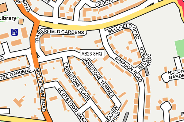 AB23 8HQ map - OS OpenMap – Local (Ordnance Survey)