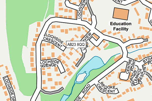 AB23 8QQ map - OS OpenMap – Local (Ordnance Survey)