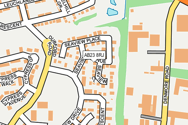 AB23 8RJ map - OS OpenMap – Local (Ordnance Survey)
