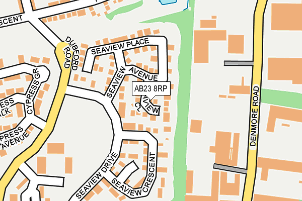 AB23 8RP map - OS OpenMap – Local (Ordnance Survey)
