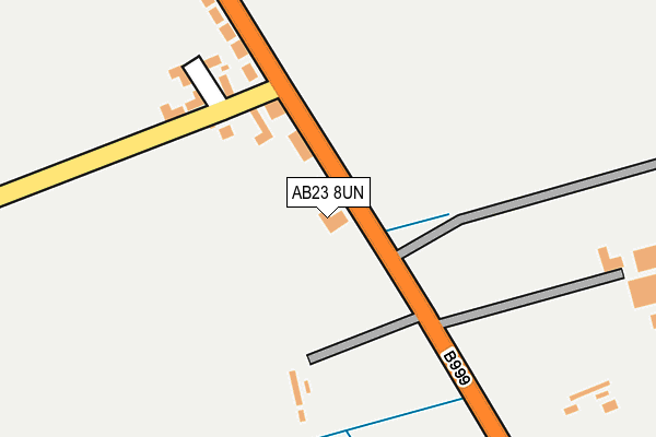 AB23 8UN map - OS OpenMap – Local (Ordnance Survey)