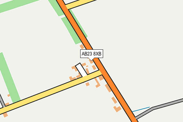 AB23 8XB map - OS OpenMap – Local (Ordnance Survey)