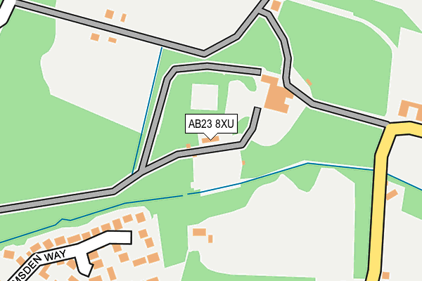 AB23 8XU map - OS OpenMap – Local (Ordnance Survey)