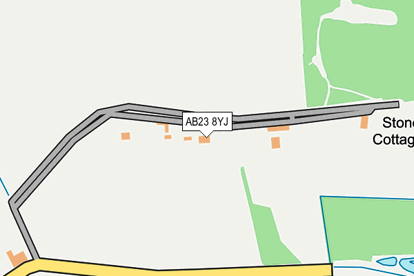 AB23 8YJ map - OS OpenMap – Local (Ordnance Survey)