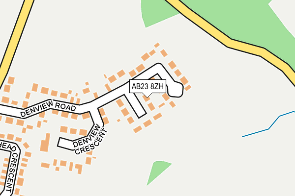 AB23 8ZH map - OS OpenMap – Local (Ordnance Survey)