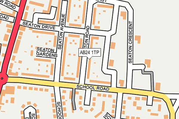 AB24 1TP map - OS OpenMap – Local (Ordnance Survey)