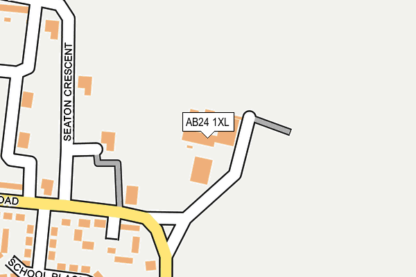 AB24 1XL map - OS OpenMap – Local (Ordnance Survey)