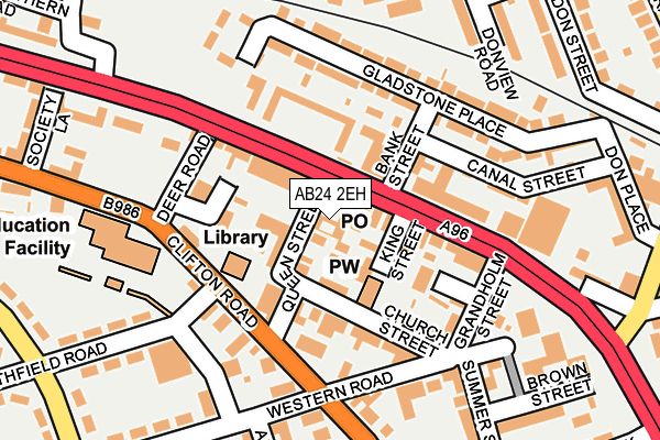 AB24 2EH map - OS OpenMap – Local (Ordnance Survey)