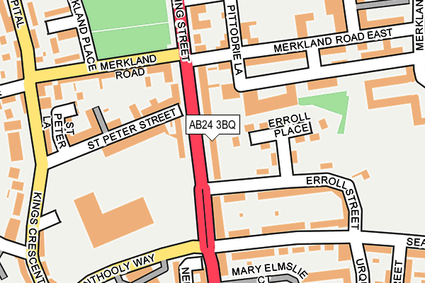 AB24 3BQ map - OS OpenMap – Local (Ordnance Survey)