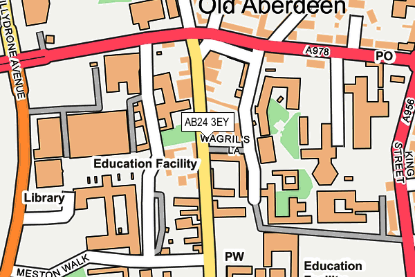 AB24 3EY map - OS OpenMap – Local (Ordnance Survey)